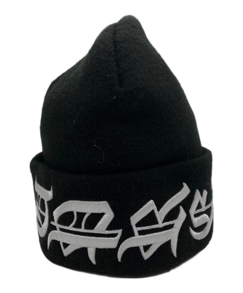 New Era（ニューエラ）New Era (ニューエラ) SUPREME (シュプリーム) Blackletter Beanie ブラック サイズ:FREEの古着・服飾アイテム