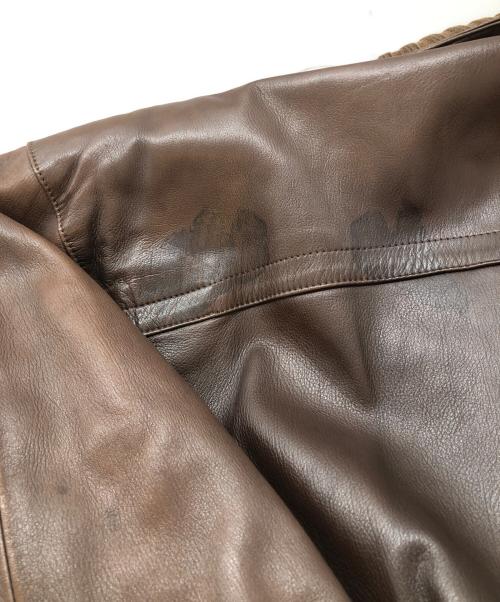 LOEWE（ロエベ）LOEWE (ロエベ) ラムレザージャケット ブラウン サイズ:SIZE 50の古着・服飾アイテム