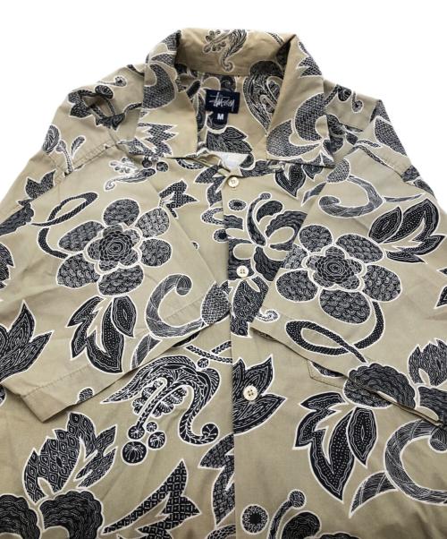 stussy（ステューシー）stussy (ステューシー) アロハシャツ ベージュ サイズ:SIZE Mの古着・服飾アイテム
