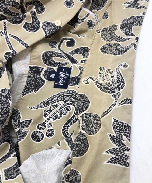 stussy（ステューシー）stussy (ステューシー) アロハシャツ ベージュ サイズ:SIZE Mの古着・服飾アイテム