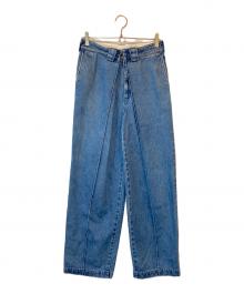 KURO（クロ）の古着「BIG TUCK DENIM TROUSER」｜インディゴ