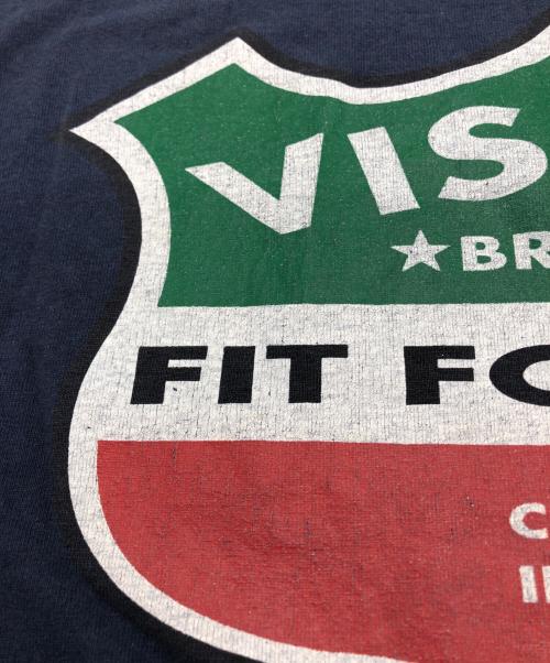 VISION STREET WEAR（ヴィションストリートウェアー）VISION STREET WEAR (ヴィションストリートウェアー) プリントTシャツ ネイビー サイズ:XLの古着・服飾アイテム
