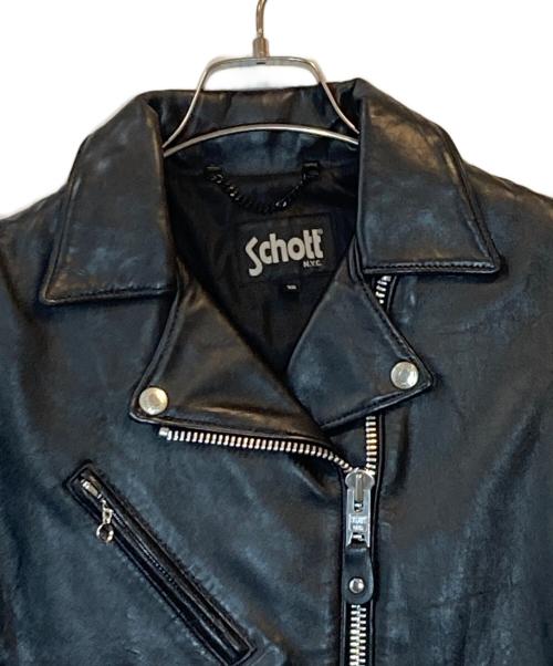 Schott（ショット）Schott (ショット) ライダースジャケット ブラック サイズ:XSの古着・服飾アイテム