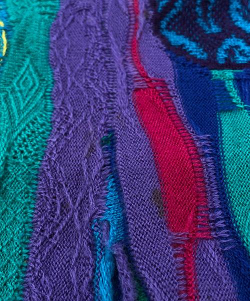 Coogi（クージー）Coogi (クージー) ウール3Dニット マルチカラー サイズ:Sの古着・服飾アイテム