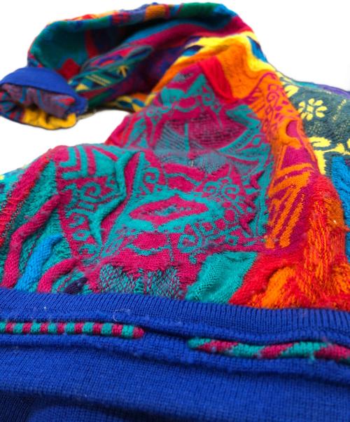 Coogi（クージー）Coogi (クージー) ウール3Dニット マルチカラー サイズ:Sの古着・服飾アイテム