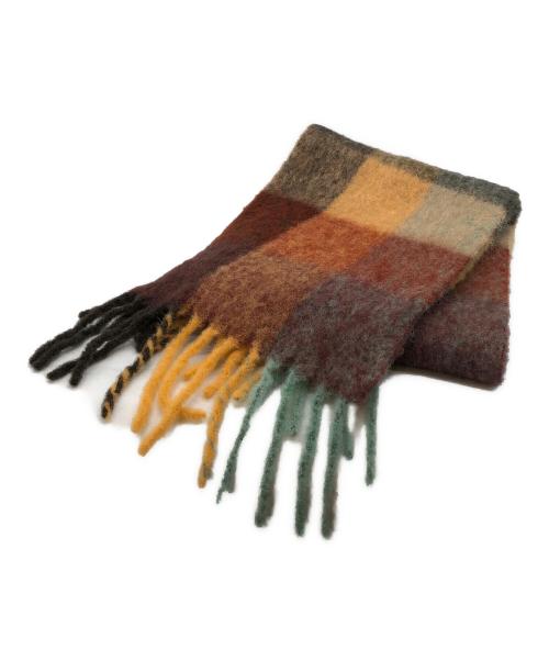Acne studios（アクネ ストゥディオズ）ACNE STUDIOS (アクネ ストゥディオス) モヘアチェックスカーフ マルチカラー サイズ:250×28cmの古着・服飾アイテム