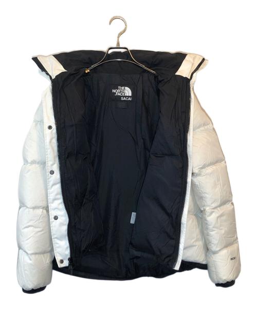 THE NORTH FACE（ザ ノース フェイス）THE NORTH FACE (ザ ノース フェイス) sacai (サカイ) フレアダウンジャケット ホワイト サイズ:Mの古着・服飾アイテム