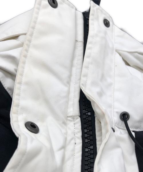 THE NORTH FACE（ザ ノース フェイス）THE NORTH FACE (ザ ノース フェイス) sacai (サカイ) フレアダウンジャケット ホワイト サイズ:Mの古着・服飾アイテム