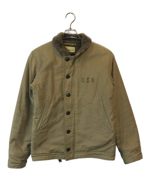 BUZZ RICKSON'S（バズリクソンズ）BUZZ RICKSON'S (バズリクソンズ) N－1デッキジャケット ベージュ サイズ:MEDIUMの古着・服飾アイテム