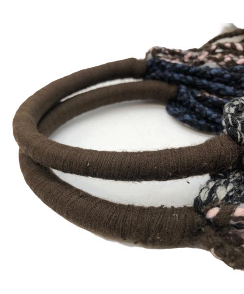 MARNI（マルニ）MARNI (マルニ) ストライプハンモックバッグ ブラウンの古着・服飾アイテム