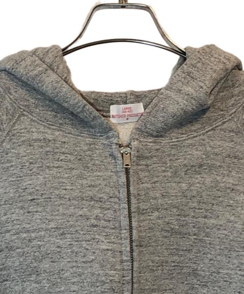 BUTCHER PRODUCTS（ブッチャープロダクツ）BUTCHER PRODUCTS (ブッチャープロダクツ) ジップパーカー グレー サイズ:LARGE（40-42）の古着・服飾アイテム