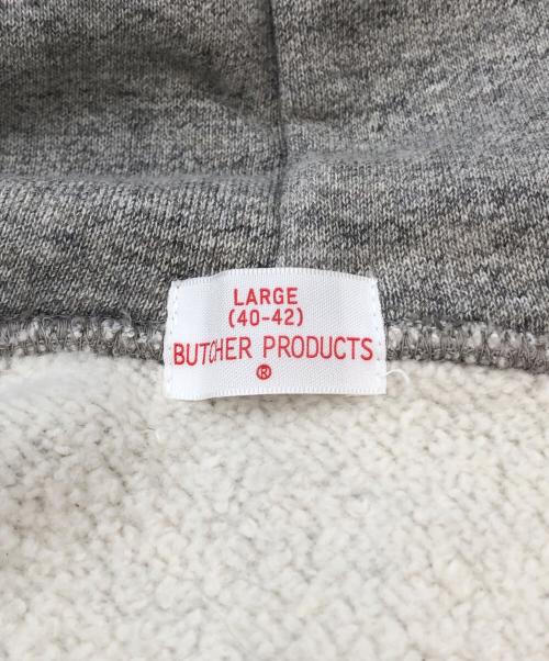 BUTCHER PRODUCTS（ブッチャープロダクツ）BUTCHER PRODUCTS (ブッチャープロダクツ) ジップパーカー グレー サイズ:LARGE（40-42）の古着・服飾アイテム