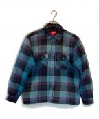 SUPREMEシュプリーム）の古着「Quilted Flannel Shirt」｜グリーン