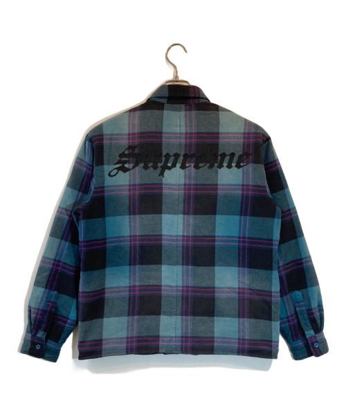 SUPREME（シュプリーム）Supreme (シュプリーム) Quilted Flannel Shirt グリーン サイズ:Sの古着・服飾アイテム