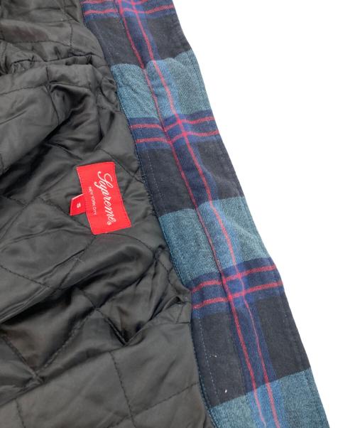 SUPREME（シュプリーム）Supreme (シュプリーム) Quilted Flannel Shirt グリーン サイズ:Sの古着・服飾アイテム
