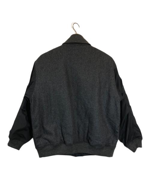 THE NORTHFACE PURPLELABEL（ザ・ノースフェイス パープルレーベル）THE NORTHFACE PURPLELABEL (ザ・ノースフェイス パープルレーベル) Herringbone Tweed Varsity Jacket グレー サイズ:SIZE Lの古着・服飾アイテム