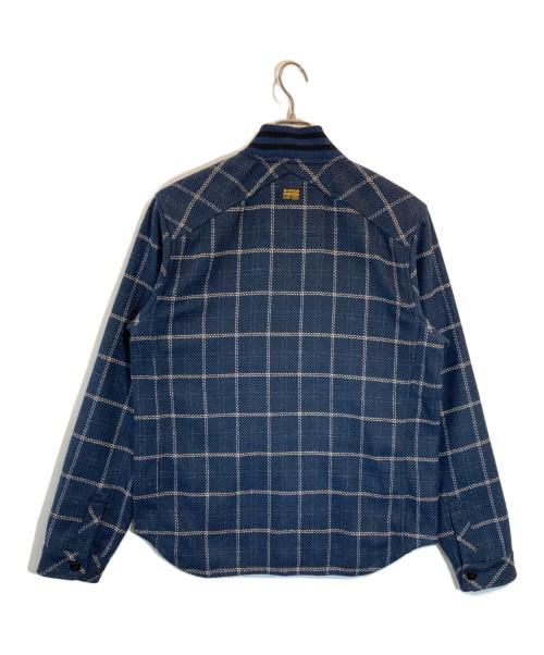 G-STAR RAW（ジースターロゥ）G-STAR RAW (ジースターロゥ) Bomber Collar Overshirt ネイビー サイズ:Mの古着・服飾アイテム