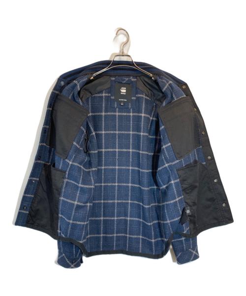 G-STAR RAW（ジースターロゥ）G-STAR RAW (ジースターロゥ) Bomber Collar Overshirt ネイビー サイズ:Mの古着・服飾アイテム