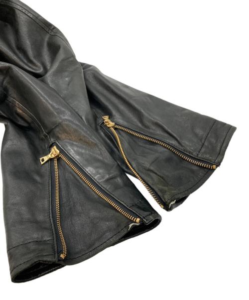 Hysteric Glamour（ヒステリックグラマー）Hysteric Glamour (ヒステリックグラマー) ラムレザージャケット ブラック サイズ:Mediumの古着・服飾アイテム