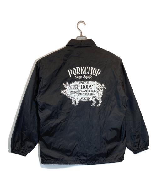 PorkChop（ポークチョップ）PORKCHOP (ポークチョップ) コーチジャケット ブラック サイズ:Lの古着・服飾アイテム
