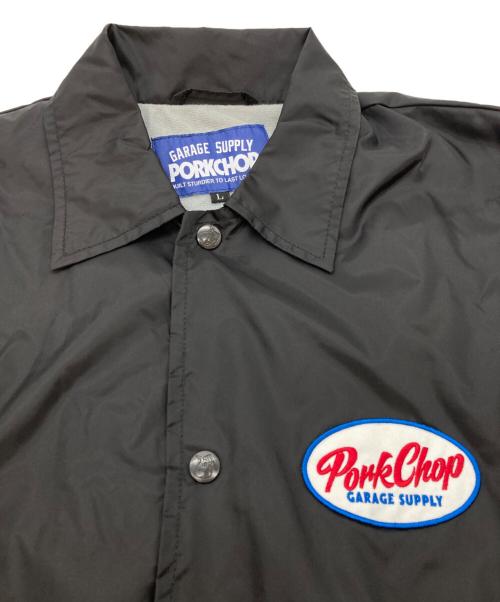 PorkChop（ポークチョップ）PORKCHOP (ポークチョップ) コーチジャケット ブラック サイズ:Lの古着・服飾アイテム
