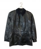 Haga KvalitetUSED）の古着「Swedish Miliary Leather Coat」｜ブラック
