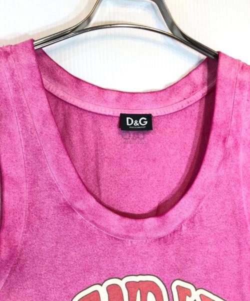 DOLCE & GABBANA（ドルチェ＆ガッバーナ）DOLCE & GABBANA (ドルチェ＆ガッバーナ) ISLAND LIFE ALOHA タンクトップ ショッキングピンク サイズ:XSの古着・服飾アイテム