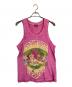 DOLCE & GABBANA（ドルチェ＆ガッバーナ）の古着「ISLAND LIFE ALOHA タンクトップ」｜ショッキングピンク