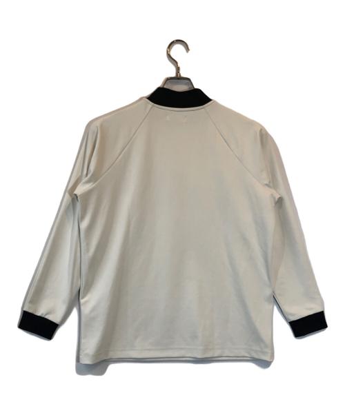 8G SHOOT（エイジシュート）8G SHOOT (エイジシュート) LOGO PRINT MOCK NECK L/S TEE ホワイト サイズ:Sの古着・服飾アイテム