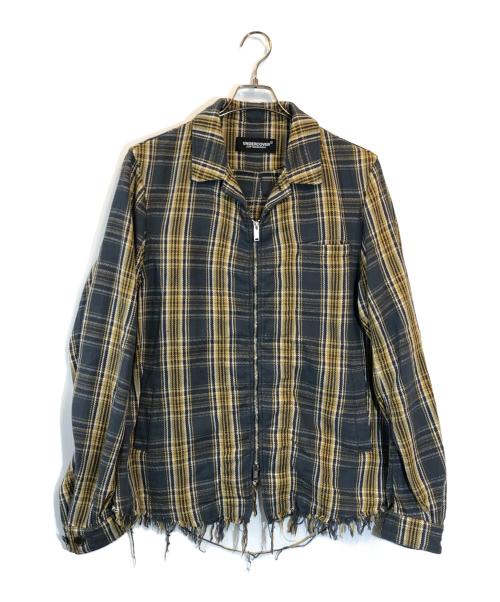 UNDERCOVER（アンダーカバー）UNDERCOVER (アンダーカバー) ジップアップチェックジャケット グレー サイズ:SIZE 3の古着・服飾アイテム