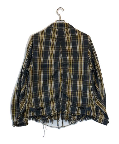 UNDERCOVER（アンダーカバー）UNDERCOVER (アンダーカバー) ジップアップチェックジャケット グレー サイズ:SIZE 3の古着・服飾アイテム