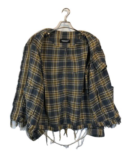 UNDERCOVER（アンダーカバー）UNDERCOVER (アンダーカバー) ジップアップチェックジャケット グレー サイズ:SIZE 3の古着・服飾アイテム