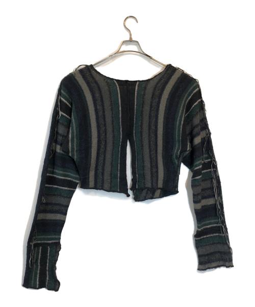 PERVERZE（パーバーズ）PERVERZE (パーバーズ) Color Stripe Knit Sweater ネイビー サイズ:SIZE Freeの古着・服飾アイテム