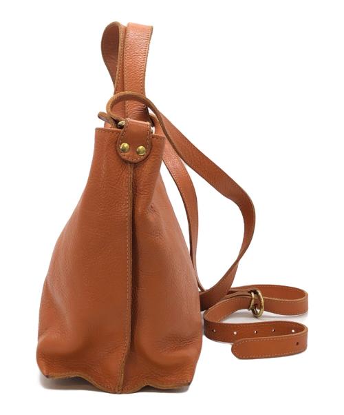 IL BISONTE（イル ビゾンテ）IL BISONTE (イル ビゾンテ) 2WAYレザーショルダーバッグ ブラウンの古着・服飾アイテム