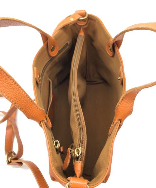 IL BISONTE（イル ビゾンテ）IL BISONTE (イル ビゾンテ) 2WAYレザーショルダーバッグ ブラウンの古着・服飾アイテム