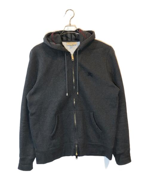 BURBERRY（バーバリー）BURBERRY (バーバリー) Clarendon Check Hood Zip Up Hoodie ブラック サイズ:XLの古着・服飾アイテム
