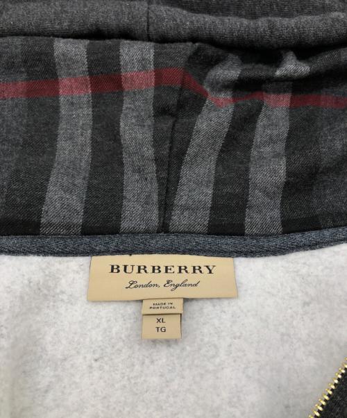 BURBERRY（バーバリー）BURBERRY (バーバリー) Clarendon Check Hood Zip Up Hoodie ブラック サイズ:XLの古着・服飾アイテム