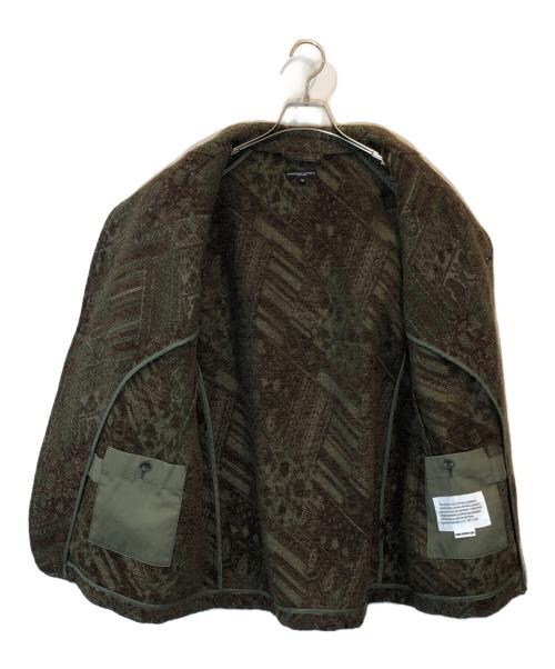 Engineered Garments（エンジニアドガーメンツ）Engineered Garments (エンジニアードガーメンツ) 総柄ジャガード テーラードジャケット オリーブ サイズ:Mの古着・服飾アイテム