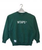 WTAPSダブルタップス）の古着「SIGN SWEATER COTTON」｜グリーン