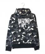 A BATHING APEア ベイシング エイプ）の古着「GLOW IN THE DARK NYC HOODIE」｜グレー