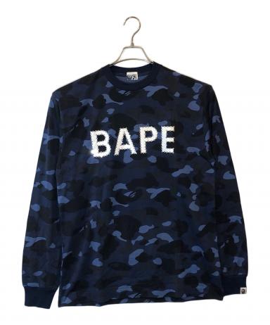 BAPE ネイビー トレーナー　ラインストーン 初期物 3027010848016408_01_7040w.jpeg
