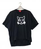 Vivienne Westwood RED LABELヴィヴィアンウエストウッドレッドレーベル）の古着「BIGシルエット キャットTEE」｜ブラック