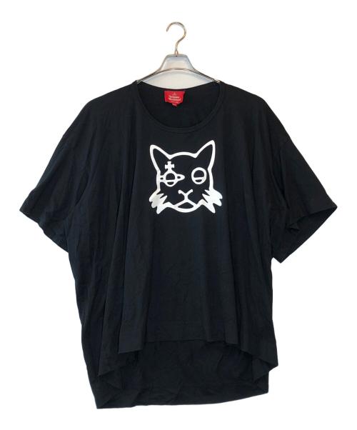 Vivienne Westwood RED LABEL（ヴィヴィアンウエストウッドレッドレーベル）Vivienne Westwood RED LABEL (ヴィヴィアンウエストウッドレッドレーベル) BIGシルエット キャットTEE ブラック サイズ:00の古着・服飾アイテム