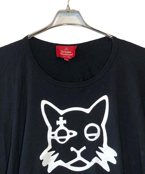 Vivienne Westwood RED LABEL（ヴィヴィアンウエストウッドレッドレーベル）Vivienne Westwood RED LABEL (ヴィヴィアンウエストウッドレッドレーベル) BIGシルエット キャットTEE ブラック サイズ:00の古着・服飾アイテム