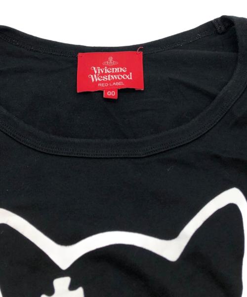 Vivienne Westwood RED LABEL（ヴィヴィアンウエストウッドレッドレーベル）Vivienne Westwood RED LABEL (ヴィヴィアンウエストウッドレッドレーベル) BIGシルエット キャットTEE ブラック サイズ:00の古着・服飾アイテム