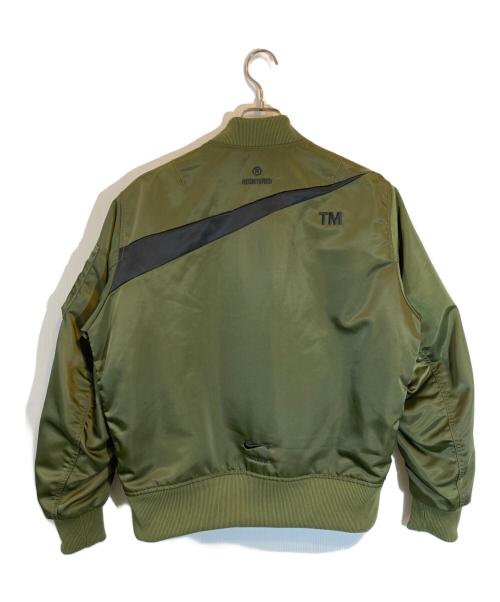 NIKE（ナイキ）NIKE (ナイキ) AS M NSW SYNFL SWOOSH BOMBER グリーン×ブラック サイズ:Mの古着・服飾アイテム