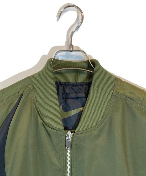 NIKE（ナイキ）NIKE (ナイキ) AS M NSW SYNFL SWOOSH BOMBER グリーン×ブラック サイズ:Mの古着・服飾アイテム