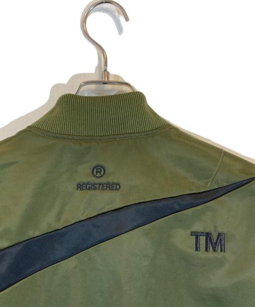 NIKE（ナイキ）NIKE (ナイキ) AS M NSW SYNFL SWOOSH BOMBER グリーン×ブラック サイズ:Mの古着・服飾アイテム