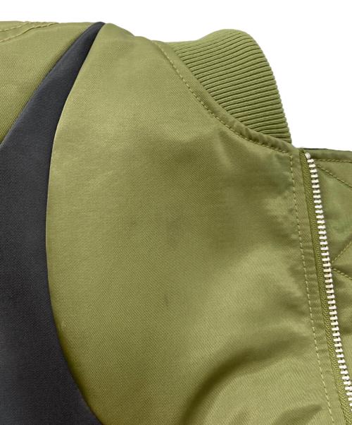 NIKE（ナイキ）NIKE (ナイキ) AS M NSW SYNFL SWOOSH BOMBER グリーン×ブラック サイズ:Mの古着・服飾アイテム