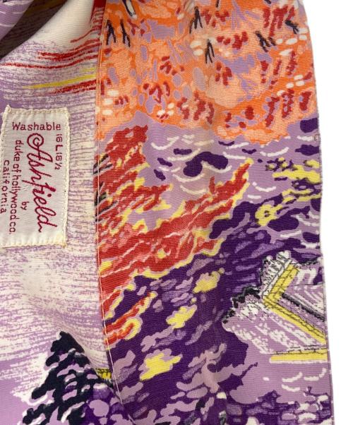 ASHFIELD BY DUKE OF HOLLY WOOD（アッシュフィールド バイ デューク オブ ハリウッド）ASHFIELD BY DUKE OF HOLLY WOOD (アッシュフィールド バイ デューク オブ ハリウッド) アロハシャツ パープル サイズ:16L 16 1/2の古着・服飾アイテム